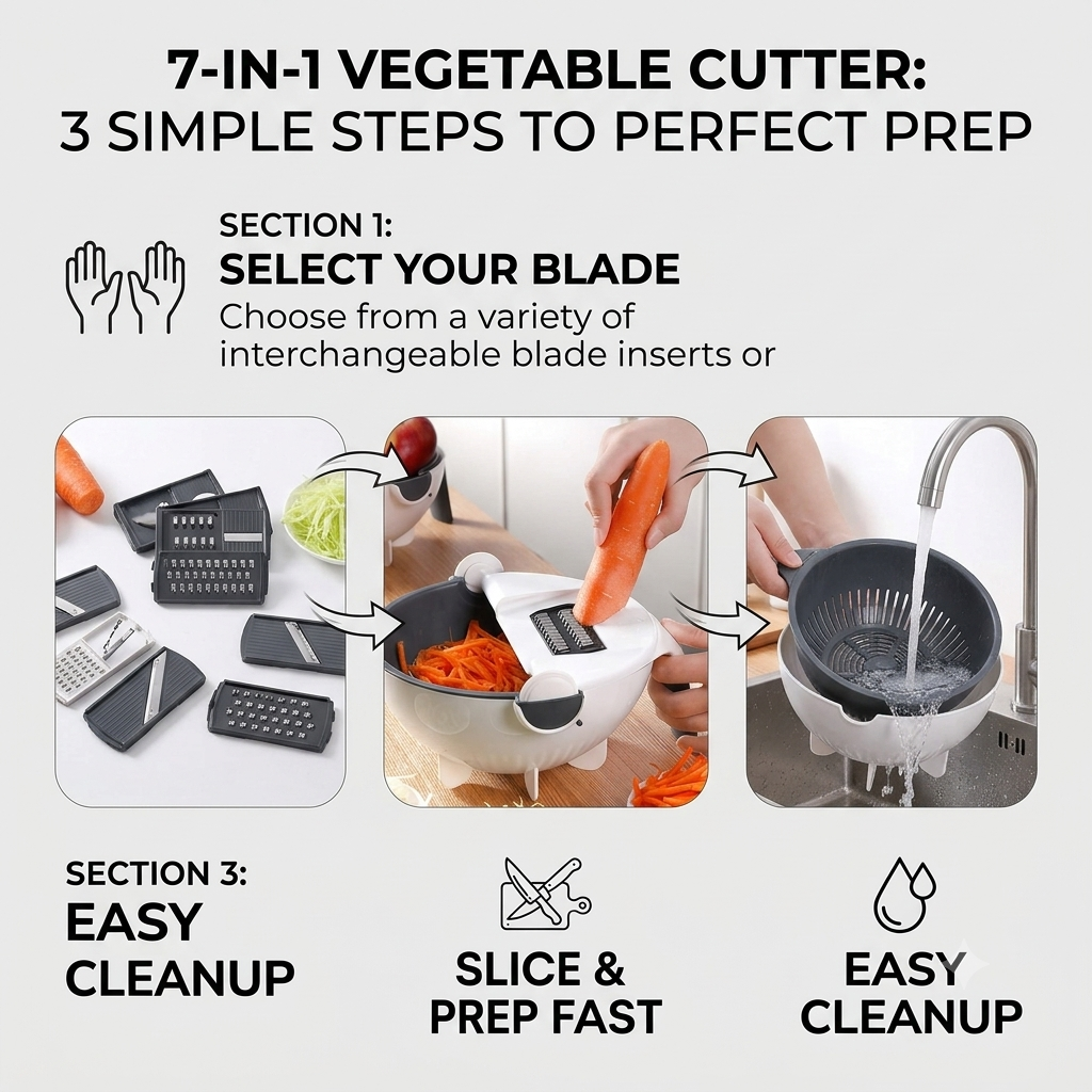 7 in 1 Multifunction Vegetable Cutter