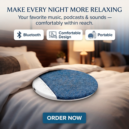 SleepSound™ Bluetooth Pillow Speaker - Portable Bedside & Sleep Speaker
