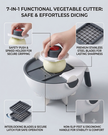 7 in 1 Multifunction Vegetable Cutter