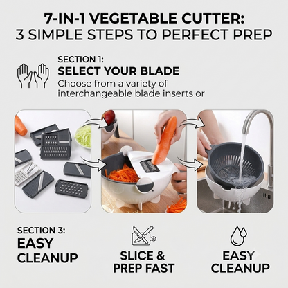 7 in 1 Multifunction Vegetable Cutter