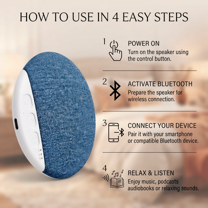 SleepSound™ Bluetooth Pillow Speaker - Portable Bedside & Sleep Speaker