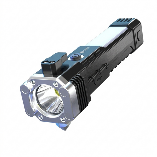 8 in 1 Portable Rechargeable Torch LED Flashlight