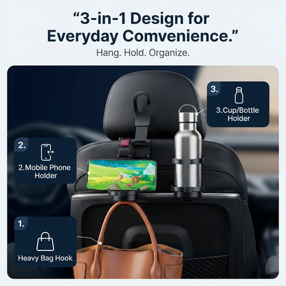𝐀𝐮𝐭𝐨𝐌𝐚𝐭𝐞™ 𝟑-𝐢𝐧-𝟏 𝐌𝐮𝐥𝐭𝐢-𝐅𝐮𝐧𝐜𝐭𝐢𝐨𝐧𝐚𝐥 𝐂𝐚𝐫 𝐇𝐨𝐨𝐤