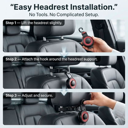 𝐀𝐮𝐭𝐨𝐌𝐚𝐭𝐞™ 𝟑-𝐢𝐧-𝟏 𝐌𝐮𝐥𝐭𝐢-𝐅𝐮𝐧𝐜𝐭𝐢𝐨𝐧𝐚𝐥 𝐂𝐚𝐫 𝐇𝐨𝐨𝐤